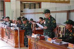 Sư đoàn 346 diễn tập chỉ huy - cơ quan 1 bên 2 cấp trên bản đồ